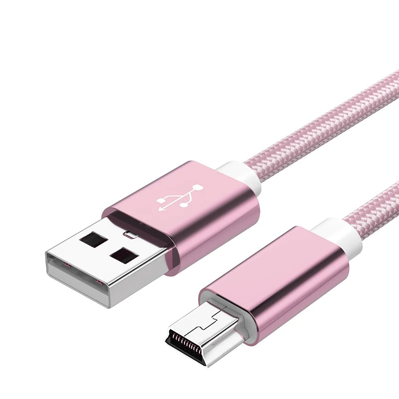 0.25M/1M/2M/3M Mini USB Cable Mini USB To USB Fast Data Charger Cable For MP3 MP4 Player Car DVR GPS Digital Camera HDD Mini USB Raynovia