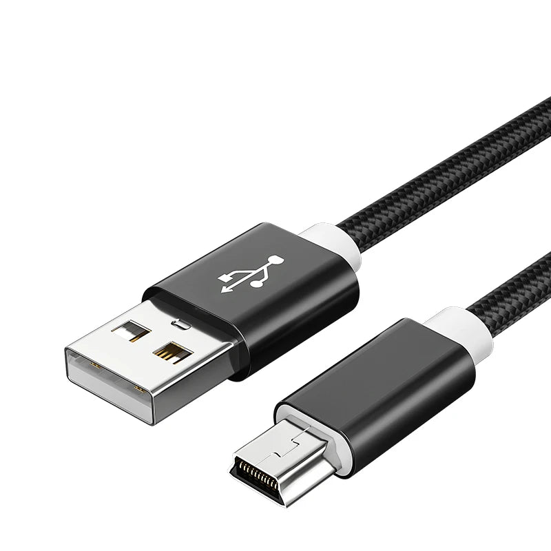 0.25M/1M/2M/3M Mini USB Cable Mini USB To USB Fast Data Charger Cable For MP3 MP4 Player Car DVR GPS Digital Camera HDD Mini USB Raynovia
