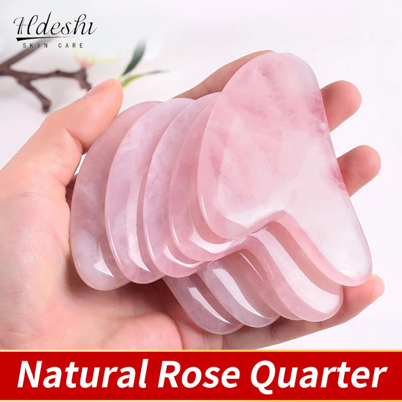 Natural Stone GuaSha Jade Facial Beauty Scraping Massage Tools Firm Skin Care Face Gua Sha SPA Physical Therapy Gue Che Roller Raynovia