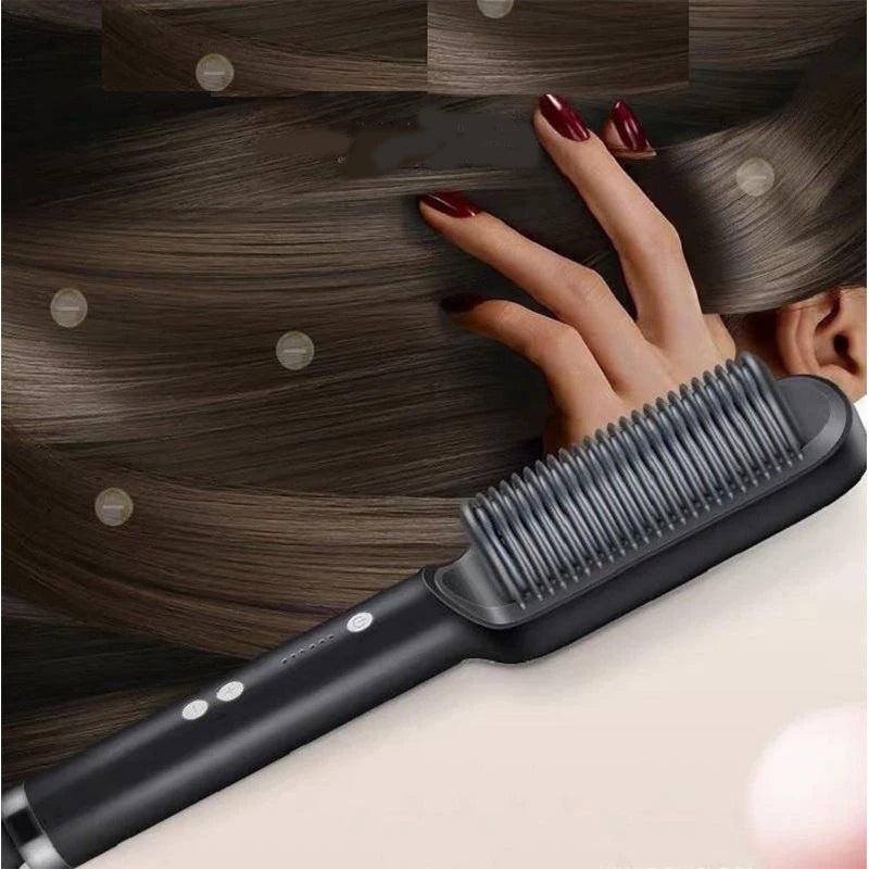 Electric Hair Straightener Brush Professional Fashion Fast Heating Ceramic Hair Straightener Raynovia