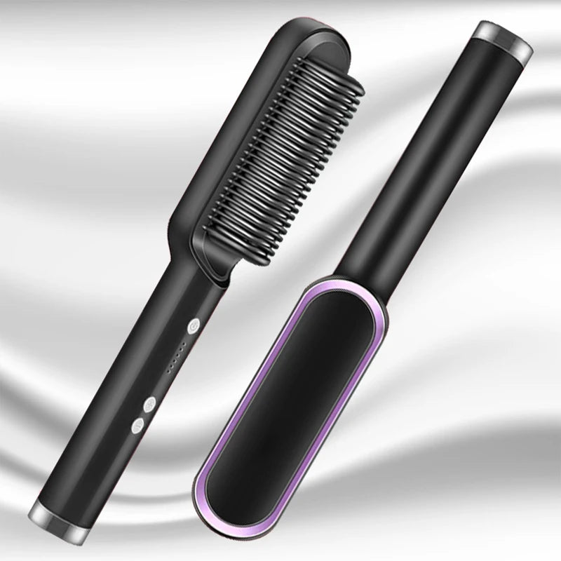 Electric Hair Straightener Brush Professional Fashion Fast Heating Ceramic Hair Straightener Raynovia