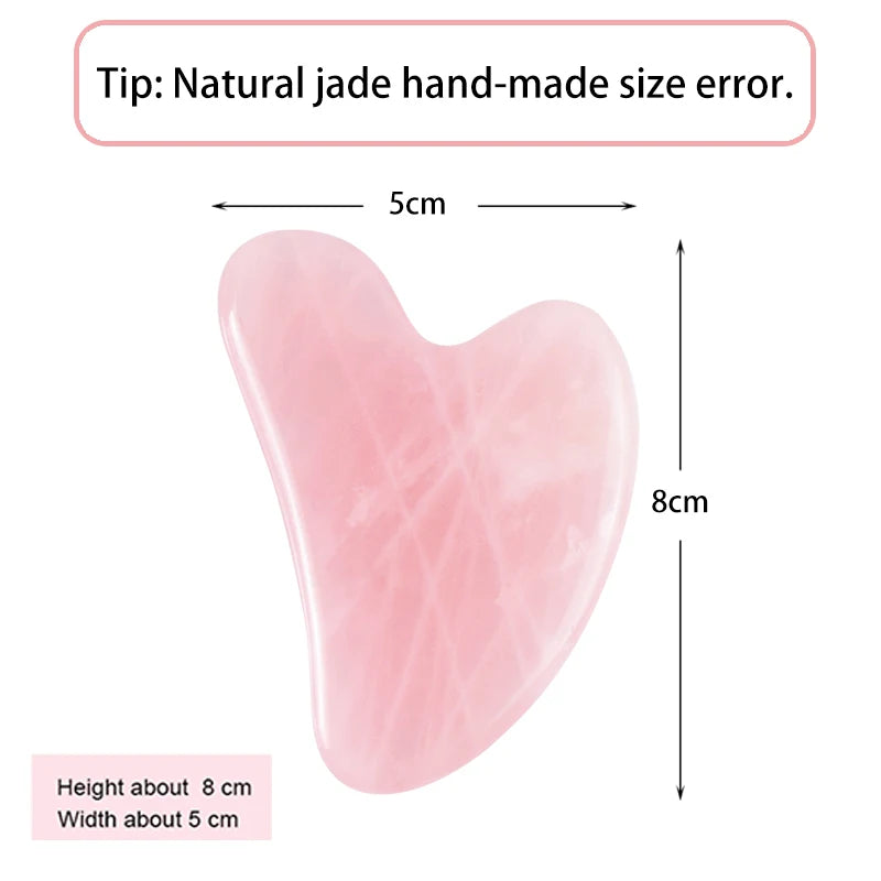 Natural Stone GuaSha Jade Facial Beauty Scraping Massage Tools Firm Skin Care Face Gua Sha SPA Physical Therapy Gue Che Roller Raynovia