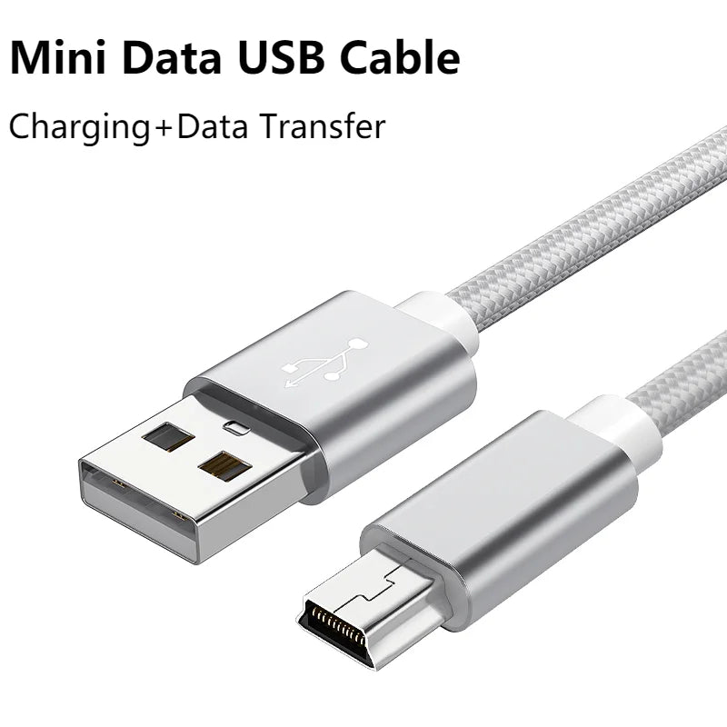 0.25M/1M/2M/3M Mini USB Cable Mini USB To USB Fast Data Charger Cable For MP3 MP4 Player Car DVR GPS Digital Camera HDD Mini USB Raynovia